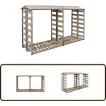 Abri de stockage du bois de chauffage 300x90x176cm pin imprgn - abri  bches - rangement bois - abri ...