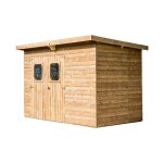 Habrita - abri theora foresta the 3218. 02 n bois thermo chauff 7, 33m2 toiture en plaques ondules ...