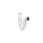 Abrisa - siphon courb� extensible t - 31 avec �crou fou 1 1 / 2' et sortie �40mm en pvc blanc