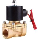 Ac 220v 3 / 4 - inch vanne �lectromagn�tique �lectrique, �lectrovanne normalement ferm�e en alliage de ...