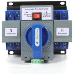 Ac - 33ib commutateur de transfert automatique avec double bloc d'alimentation 63 a