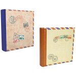 Ac - deco - lot de 2 albums photos  pochettes 11, 5x15 cm - 2 x 200 photos soit 400 photos - beige - ...