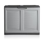 Coffre de rangement en plastique  mettitutto  - gris - l 78 x l 45 x h 64 cm - livraison gratuite