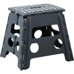 Marchepied pliant en plastique - gris - h 32 x l 36, 5 cm - livraison gratuite