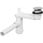 Ac - deco - siphon pour meuble sous vasque - bonde chrom�e - livraison gratuite