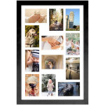 Acaza - cadre photo madison avec passe - partout - espace pour 12 photos de 10x15 cm - cadre photo 40x60 ...