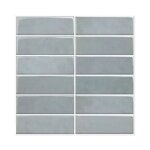 Carrelage adhsif 3d zellige gris 30. 5x25cm access deco