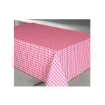 Nappe polyester 140x240cm vichy rouge sur cintre access deco