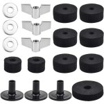 Accessoires pour cymbales, 18pcs accessoire de remplacement pour cymbale batterie, feutres de cymbale, ...