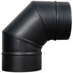 Dpzo ? coude � 90� en acier inoxydable noir mat ? diam�tre 150 mm ? �paisseur 0, 6 mm ? r�sistant aux ...