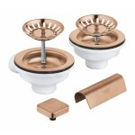 Accessoires - kit de vidage pour évier double, warm sunset brossé 40999dl0 - grohe Accessoires - kit de vidage pour évier double, warm sunset brossé 40999dl0 - grohe
