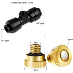 Accessoires de pulv�risation basse pression, buse de refroidissement en cuivre, kit de connecteur noir ...