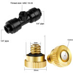 Accessoires de pulv�risation basse pression, buse de refroidissement en cuivre, kit de connecteur noir ...