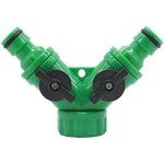 Accessoires de raccordement de tuyau d'arrosage vanne à 2 voies robinet 3 / 4' tuyaux d'arrosage séparateurs ... Accessoires de raccordement de tuyau d'arrosage vanne à 2 voies robinet 3 / 4' tuyaux d'arrosage séparateurs ...