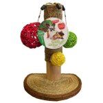 Accessoire rongeur - tyrol - arbre a lapin - pommier - 14 x 19 x 26 cm - bois, jonc de mer, boules vignes, ...