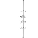 Simplehuman - accessoires de salle de bains - barre d'angle avec tagres rglables, inox bt1062