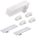 Accessoires set de chiffons pour nettoyeur vapeur k�rcher easyfix sc2 sc3 sc4 sc5 bonnettes microfibres ...