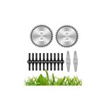 Accessoires pour tondeuses  gazon lames de dsherbeur lectrique lames de scie manche tlescopique lger ...