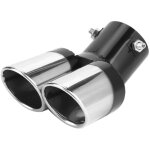 Accessoire de voiture de tuyau d'�chappement de double embout d'�chappement de voiture d'acier inoxydable ...