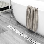 Acezanble caniveau de douche italienne en acier inox siphon sol d'�vacuation pour salle de bain rectangulaire ...