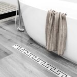 Acezanble caniveau de douche italienne en acier inox siphon sol d'�vacuation pour salle de bain rectangulaire ...