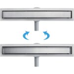 Acezanble caniveau de douche italienne en acier inox siphon sol r�glable 360 d'�vacuation pour salle ...