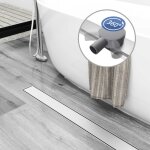 Acezanble caniveau de douche italienne en acier inox siphon sol r�glable 360 d'�vacuation pour salle ...