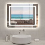 Acezanble - miroir lumineux 120 x 70cm anti - buée + dimmable + mémoire, miroir de salle de bain avec ... Acezanble - miroir lumineux 120 x 70cm anti - buée + dimmable + mémoire, miroir de salle de bain avec ...