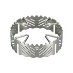 Acier inoxydable coupe - vent wude petit pole  quatre griffes antidrapant coupe - vent support de ...