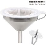 En acier inoxydable - entonnoir, 5 pouces en acier inoxydable 304 k�chentrichter avec l'acier inoxydable ...