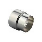 Acier inoxydable pole tuyau rducteur tube connecteur chemine conduit doublure adaptateur - 80mm / ...