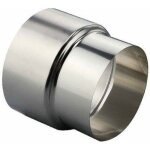 Acier inoxydable po�le tuyau r�ducteur tube connecteur chemin�e conduit doublure adaptateur - �80mm / ...