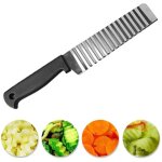 Acier inoxydable pomme de terre chips trancheuse p�te l�gume fruits froiss� ondul� trancheuse couteau ...