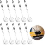 Acier inoxydable spider passoire pot ecumoire inox, avec silicone poign�e cuill�re � passoire �cumoire ...