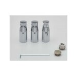 Acova - kit de 3 fixations atoll spa ec chrome 926278
