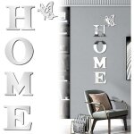 Acrylique miroir sticker mural, stickers muraux auto - adhsif amovible cologique, autocollant miroir ...