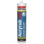Acryrub cf2 - mastic acrylique - soudal - cartouche de 310 ml blanc