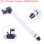 Actionneur lin�aire avec course de 450 mm, moteur � tige poussoir 12 v cc convient aux tables tv inclinables, ...