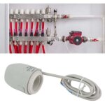 Actionneur thermique �lectrique, vanne de chauffage par le sol �tanche ip54 2w collecteur d'actionneur ...
