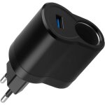 Adaptateur allume - cigare 220 v vers 12 v, convertisseur ca vers cc avec prise secteur ue, transformateur ...