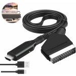 Adaptateur audio vid�o p�ritel vers hdmi pour hdtv / dvd / d�codeur / ps3 / pal / ntsc - convertisseur ...