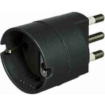 Adaptateur btis3624ge avec prise 2p + t 16a et douille allemande - anthracite