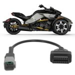 Adaptateur de c�ble de diagnostic, adaptateur 6 broches vers obd2, scanner de connecteur de c�ble obd2 ...