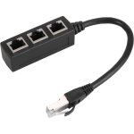 Feiyue - adaptateur de cble ethernet rj45 splitter 1 mle vers 3 ports femelles prise rseau lan adaptateur ...