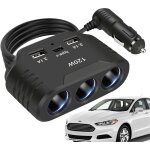 Adaptateur de charge rapide auto chargeur de voiture multi - ports - compact, portable, station de charge ...