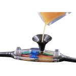 Adaptateur connecteur?boitier rsine de jonction droite - kit pour cble basse tension jusqu' m11 - ...