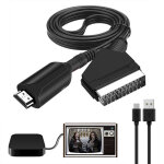Adaptateur , convertisseur pritel vers hdmi , scart vers hdmi, pour full hd tv, audio vido pour lecteur ...