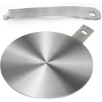 Adaptateur der plaque a induction 13cm, pour moka cafetires et des ustensiles de cuisine, poigne amovible ...