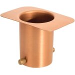 Adaptateur de goutti�re en cuivre pur et laiton pour installation de cha�ne de pluie standard