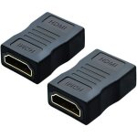 Adaptateur hdmi femelle vers femelle, pack de 2 coupleurs hdmi haute vitesse 4k & 3d extender pour tv ...